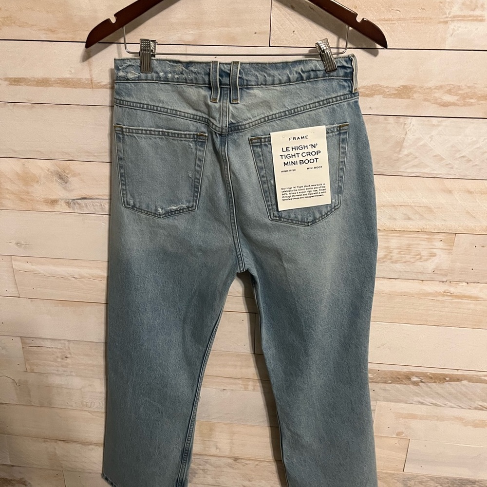 NWT FRAME Tight crop mini boot jeans size 28 - Picture 11 of 12